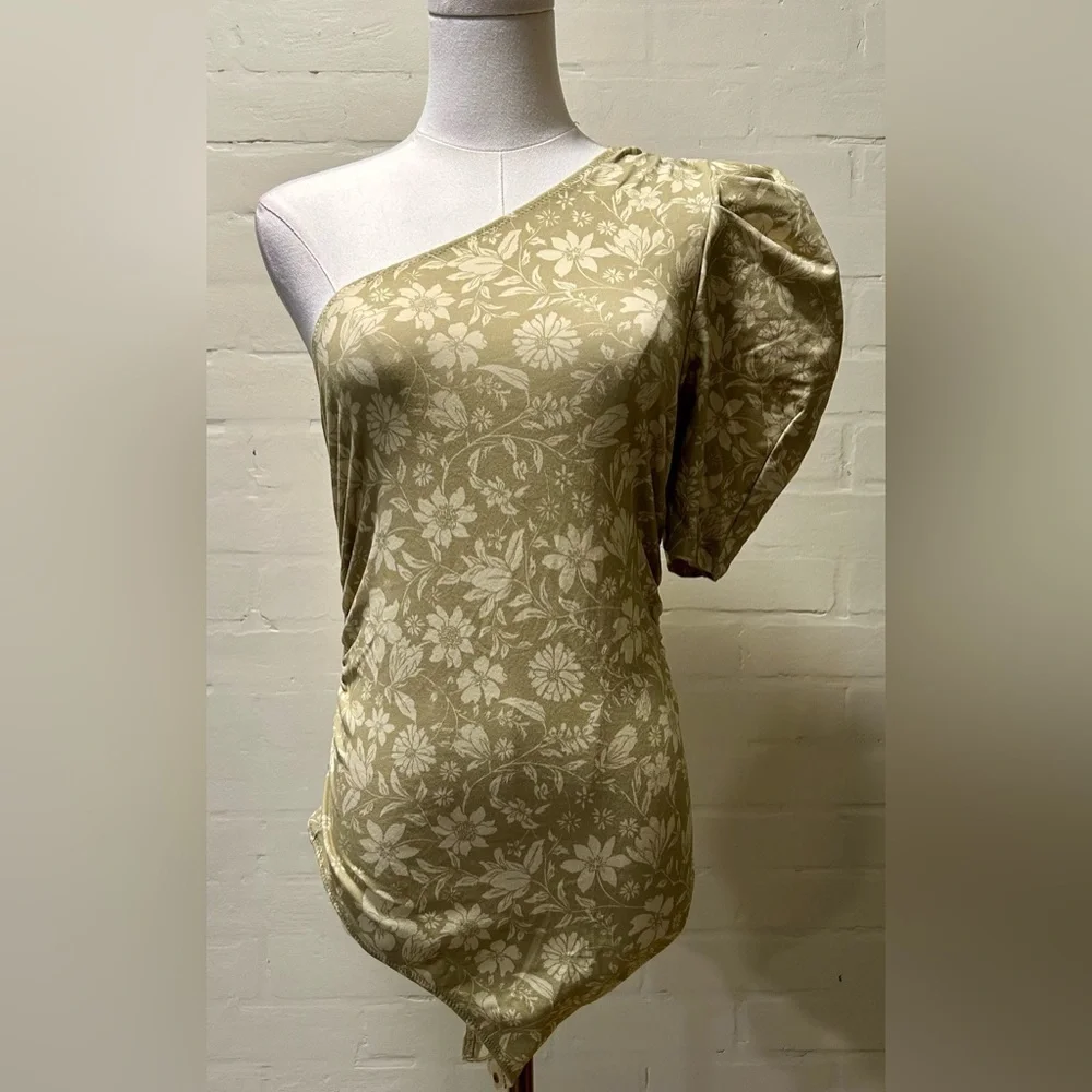 Intimately Free People SOMETHING ABOUT YOU Beige Floral Coquette Body Suit M
